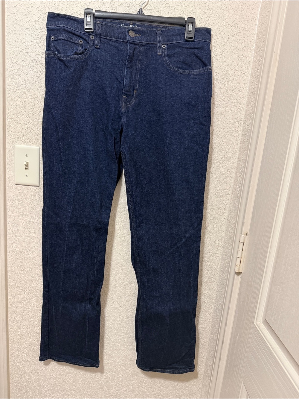 99% Cotton Goodfellow & Co Dark Navy Relaxed Jeans
